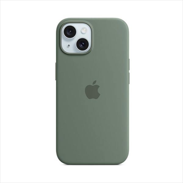 Apple iPhone 15 Silicone Case with MagSafe - Cypress MT0X3ZM/A