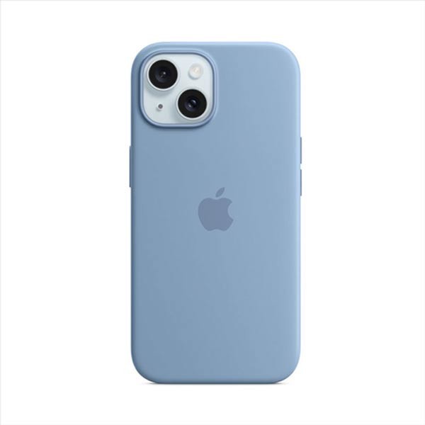 Apple iPhone 15 Plus Silicone Case with MagSafe - Winter Blue MT193ZM/A