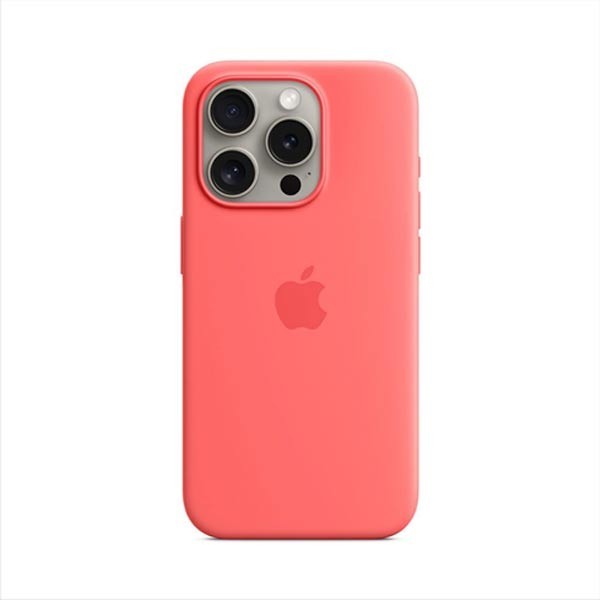 Apple iPhone 15 Pro Max Silicone Case with MagSafe - Guava MT1V3ZM/A