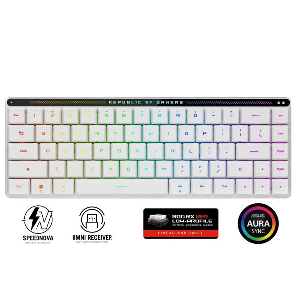 ROG FALCHION RX Low profile (ROG RX RED), US, biela 90MP03EC-BKUA10
