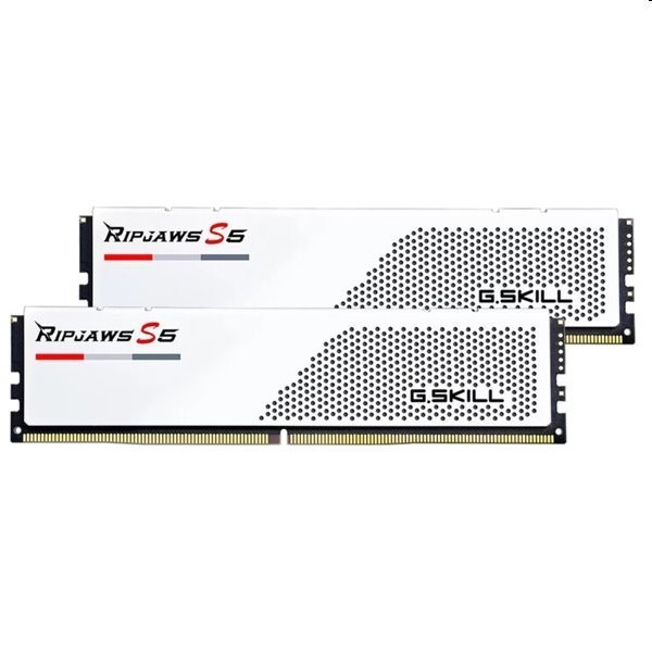 G.SKILL 64GB kit DDR5 5600 CL28 Ripjaws S5 white F5-5600J2834F32GX2-RS5W