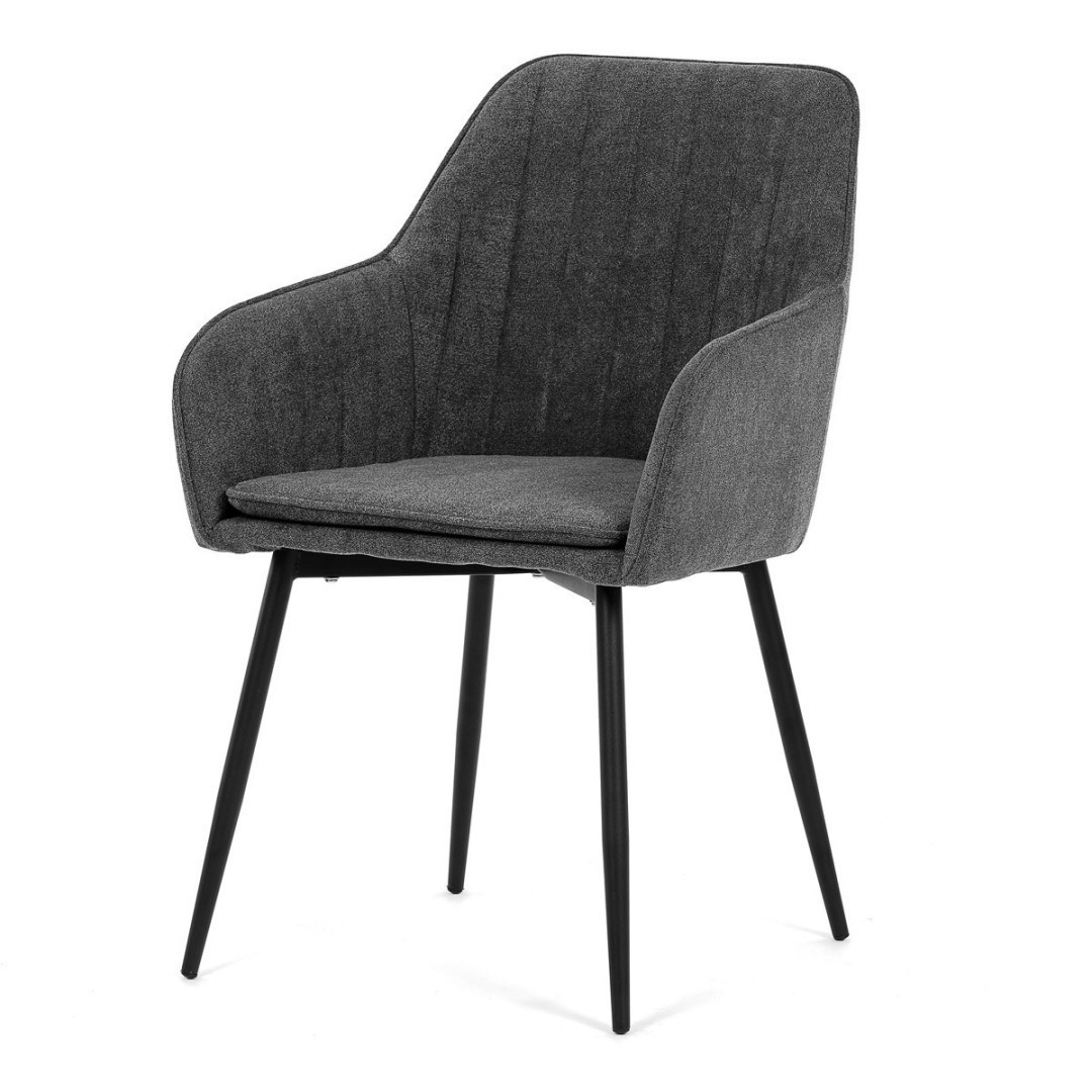 Autronic JEDÁLENSKÁ STOLIČKA - šedá látka - 53 x 80 x 62 cm