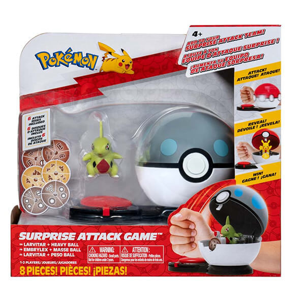 Jazwares Pokémon figúrková bitka - Surprise Attack Game - Larvitar