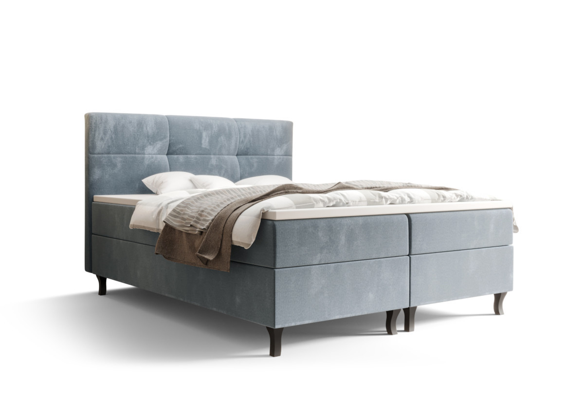 Expedo Čalúnená posteľ boxspring AMIR, 160x200, monolith 70