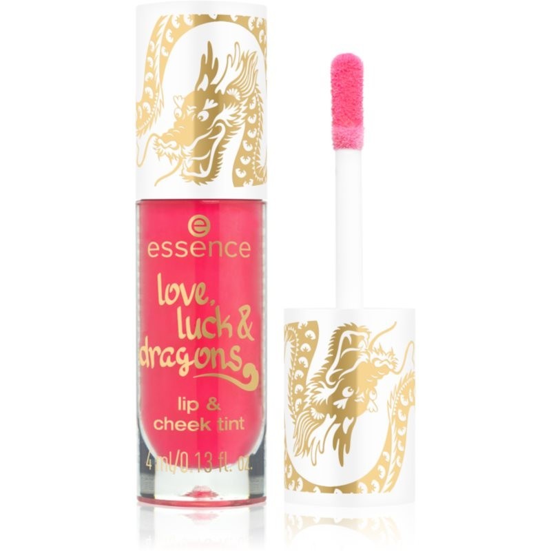 Essence love, luck & dragons tónovací balzam na pery a líca odtieň 01 4 ml
