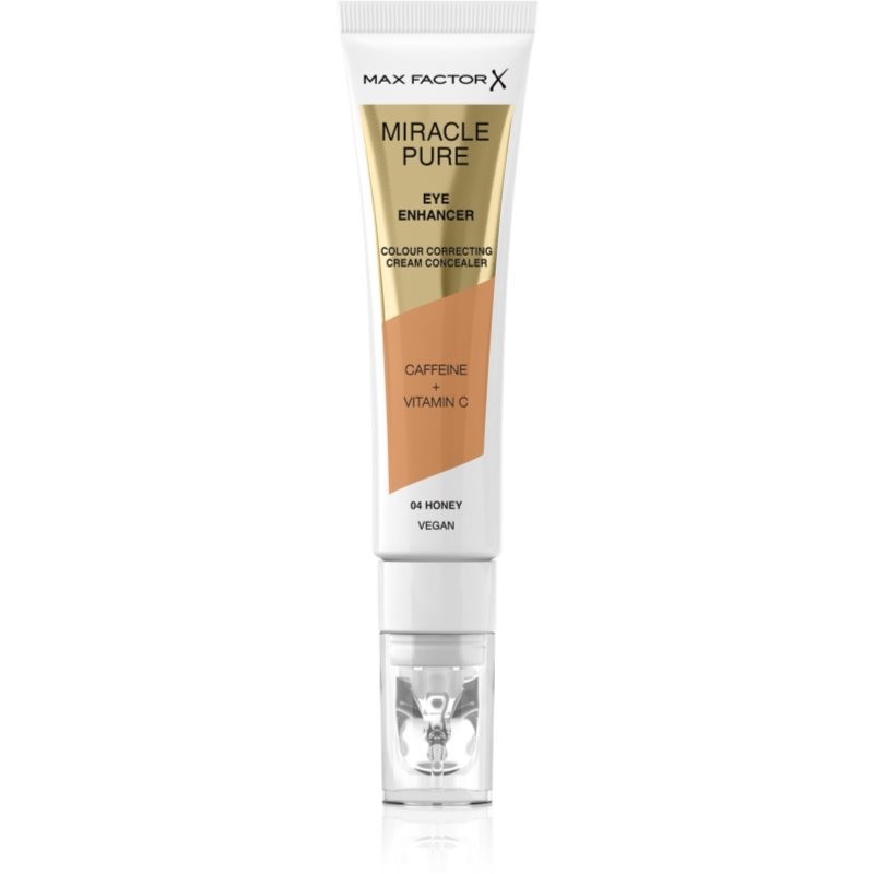 Max Factor Miracle Pure krémový korektor proti opuchom a tmavým kruhom odtieň 04 Honey 10 ml