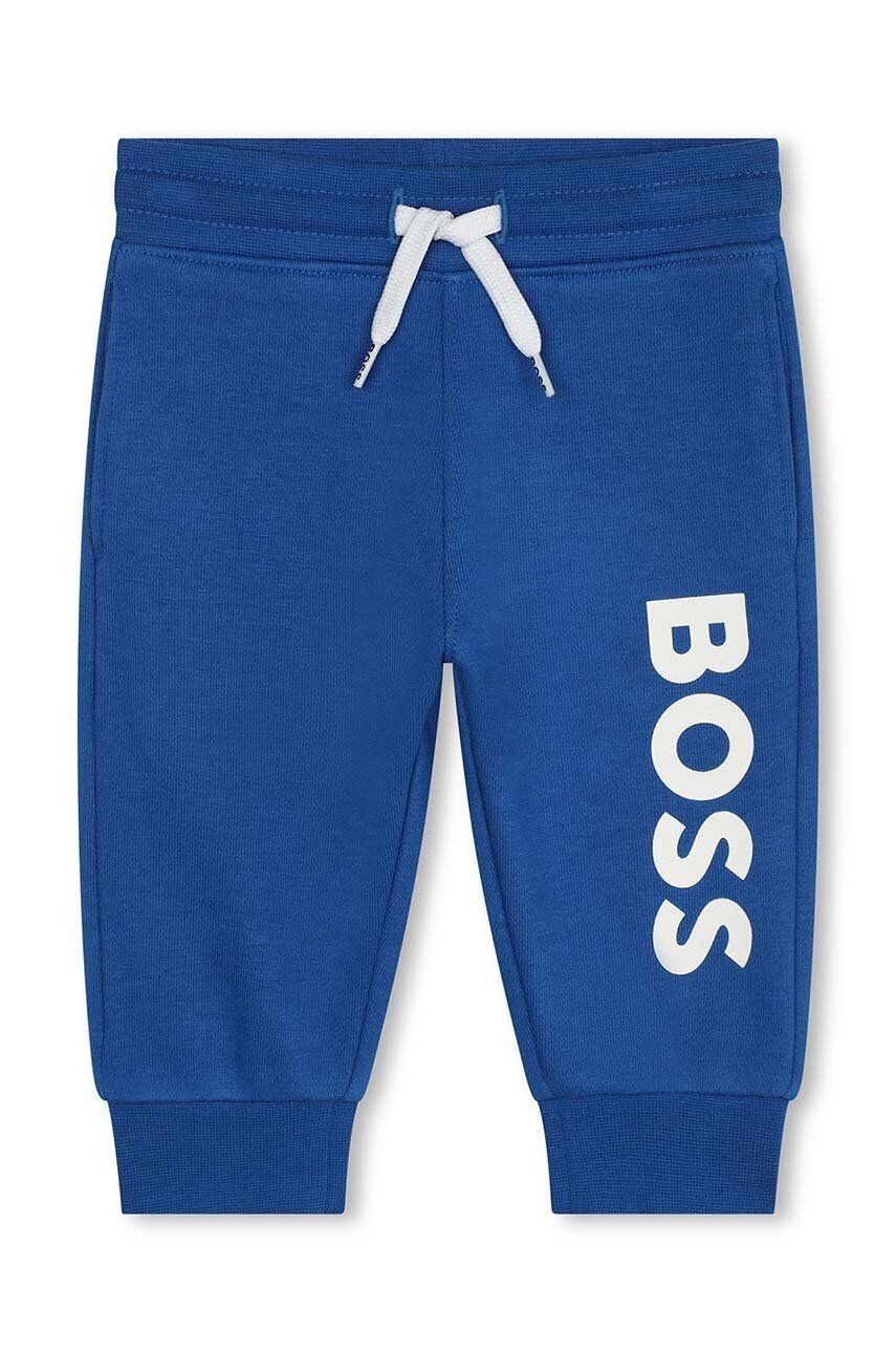 Detské tepláky BOSS s potlačou