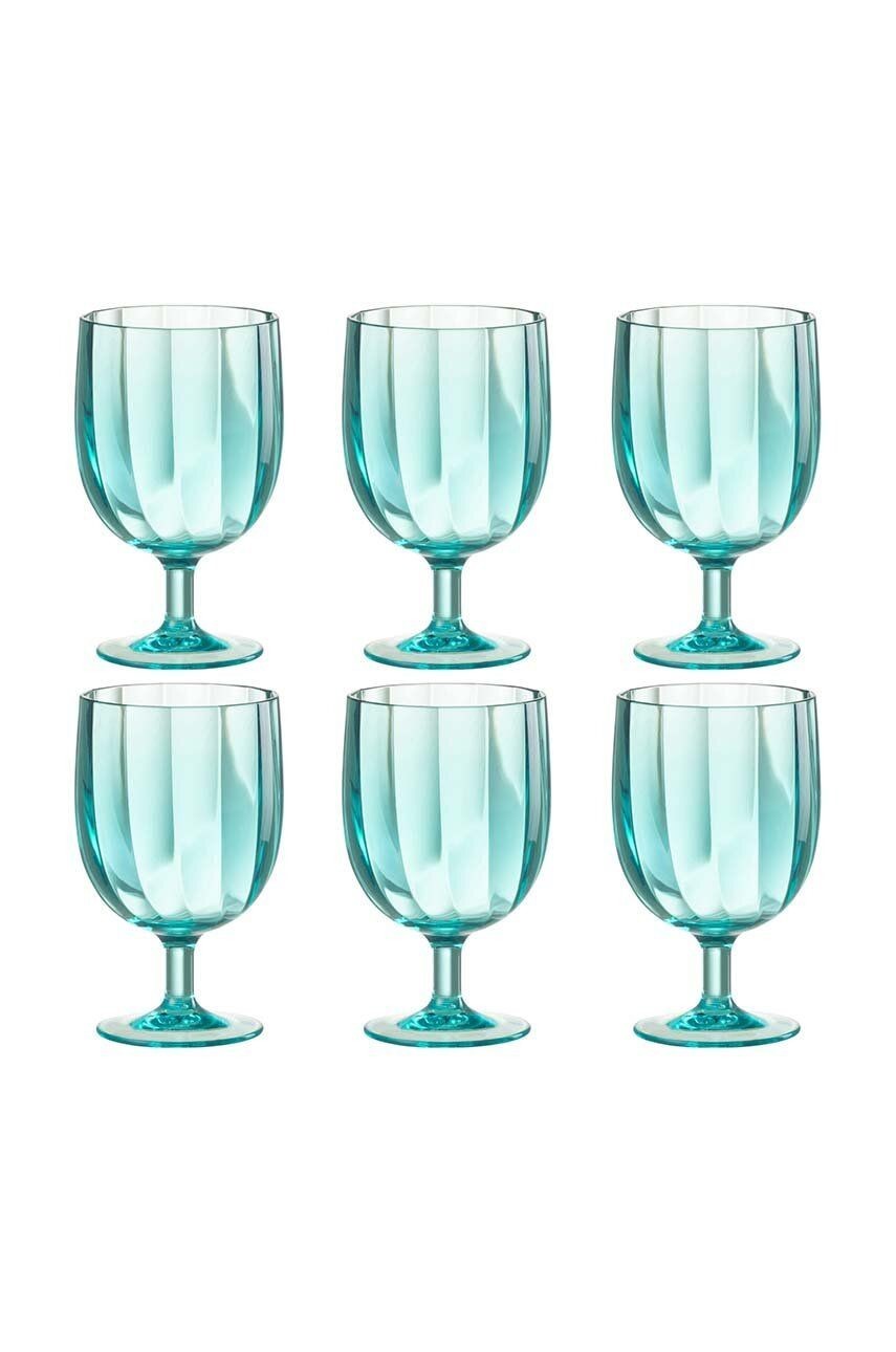 Sada pohárov na víno J-Line Glass Plastic 6-pak