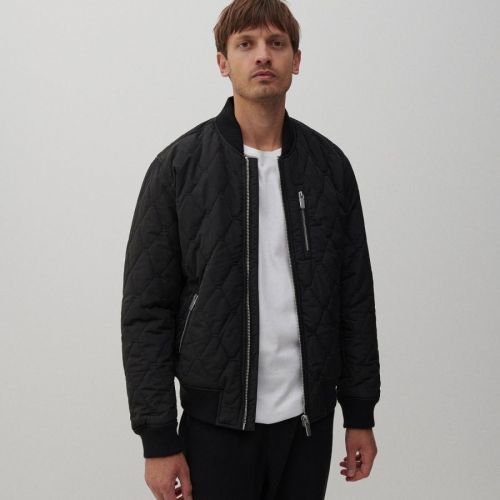 Reserved - Prešívaná bomber bunda - Čierna