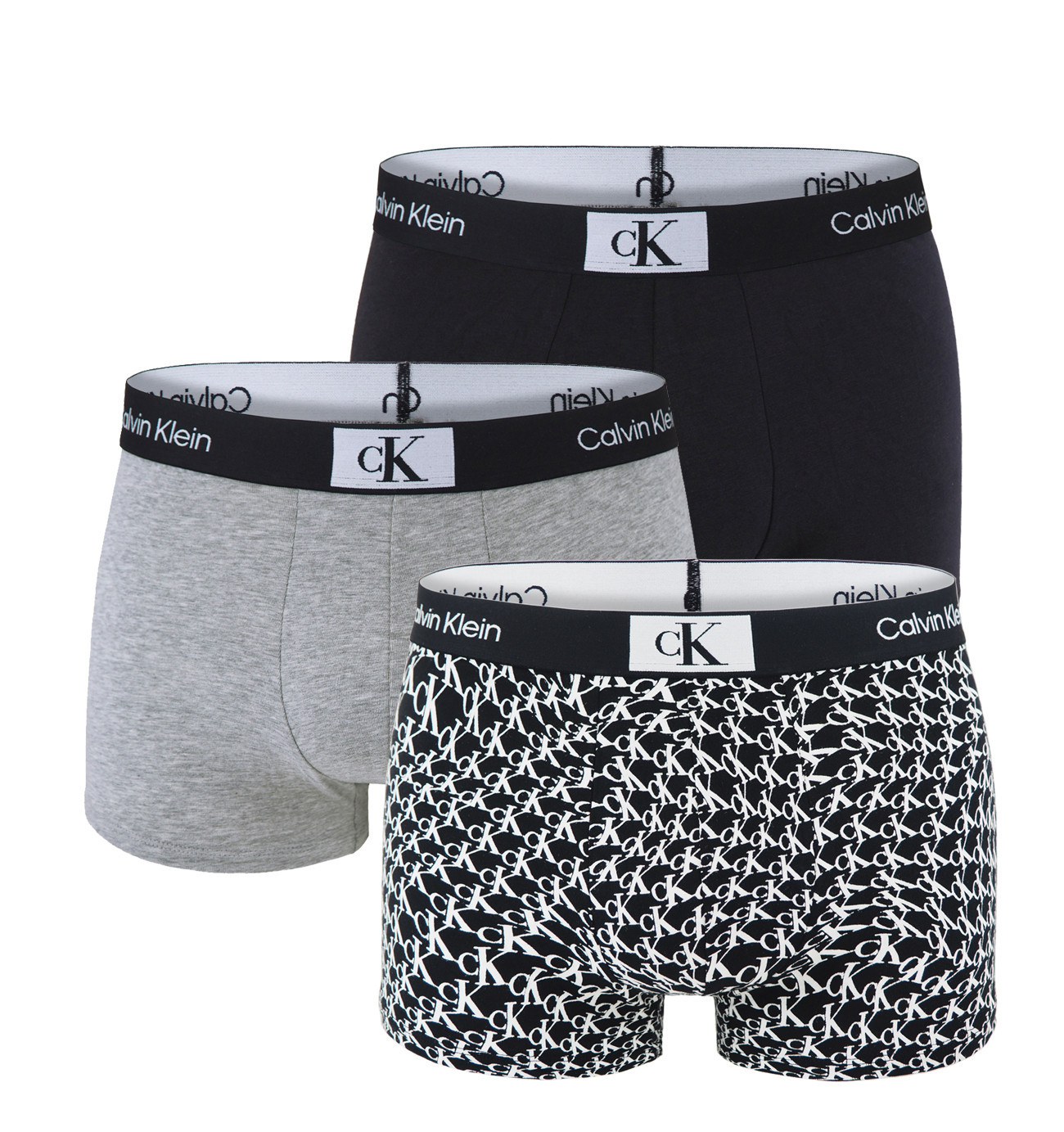 Calvin Klein - boxerky 3PACK 1996 modern cotton stretch Calvin logo combo - limitovaná edícia