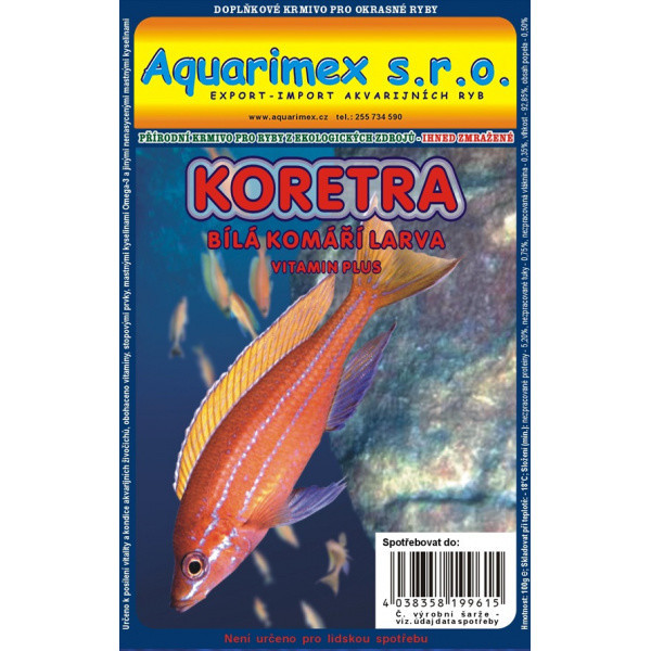 Aqua Biela komária larva (Koretra) mrazené 100 g