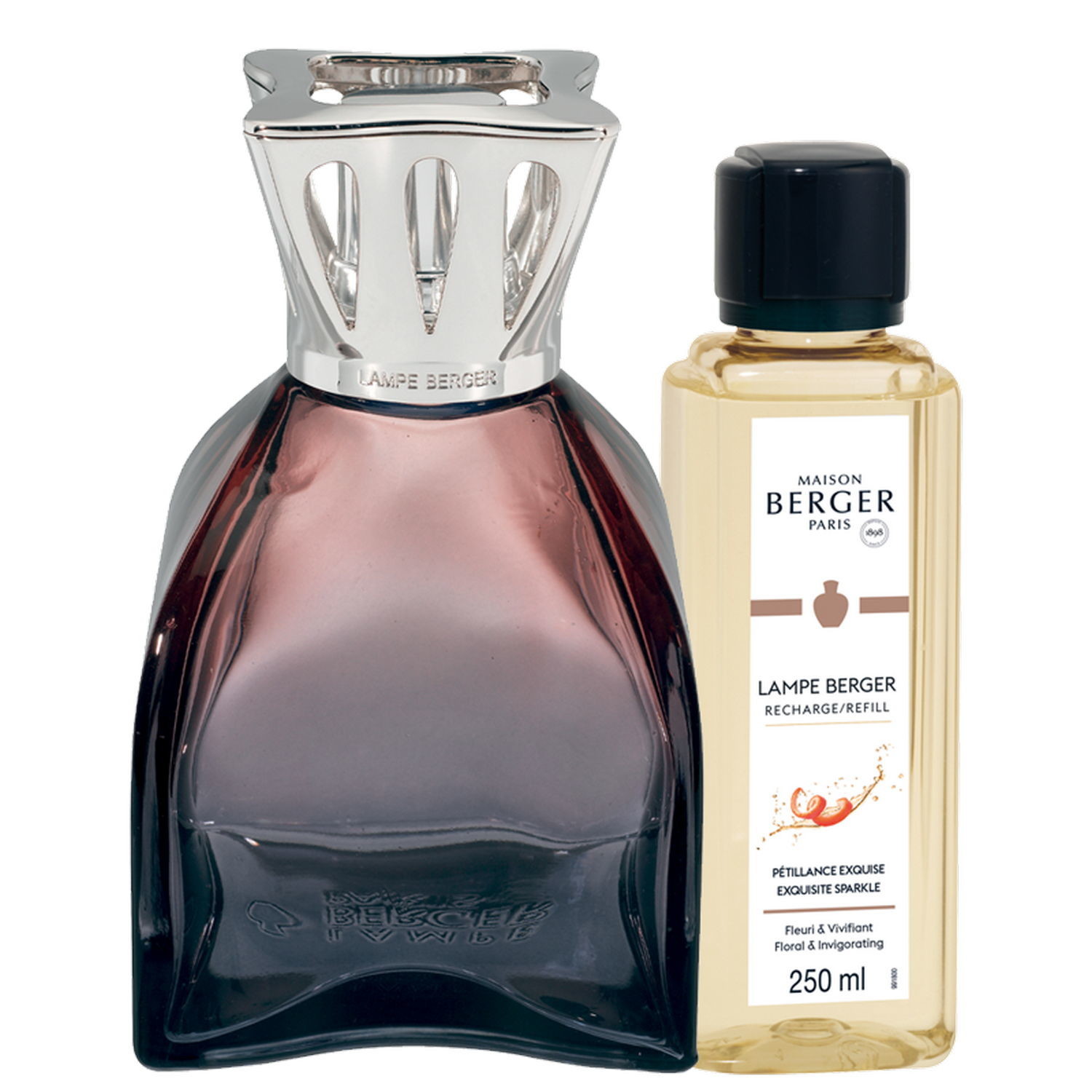 Maison Berger Paris Katalytická lampa Lilly, ružová + náplň Intenzívny ligot, 250 ml 4799
