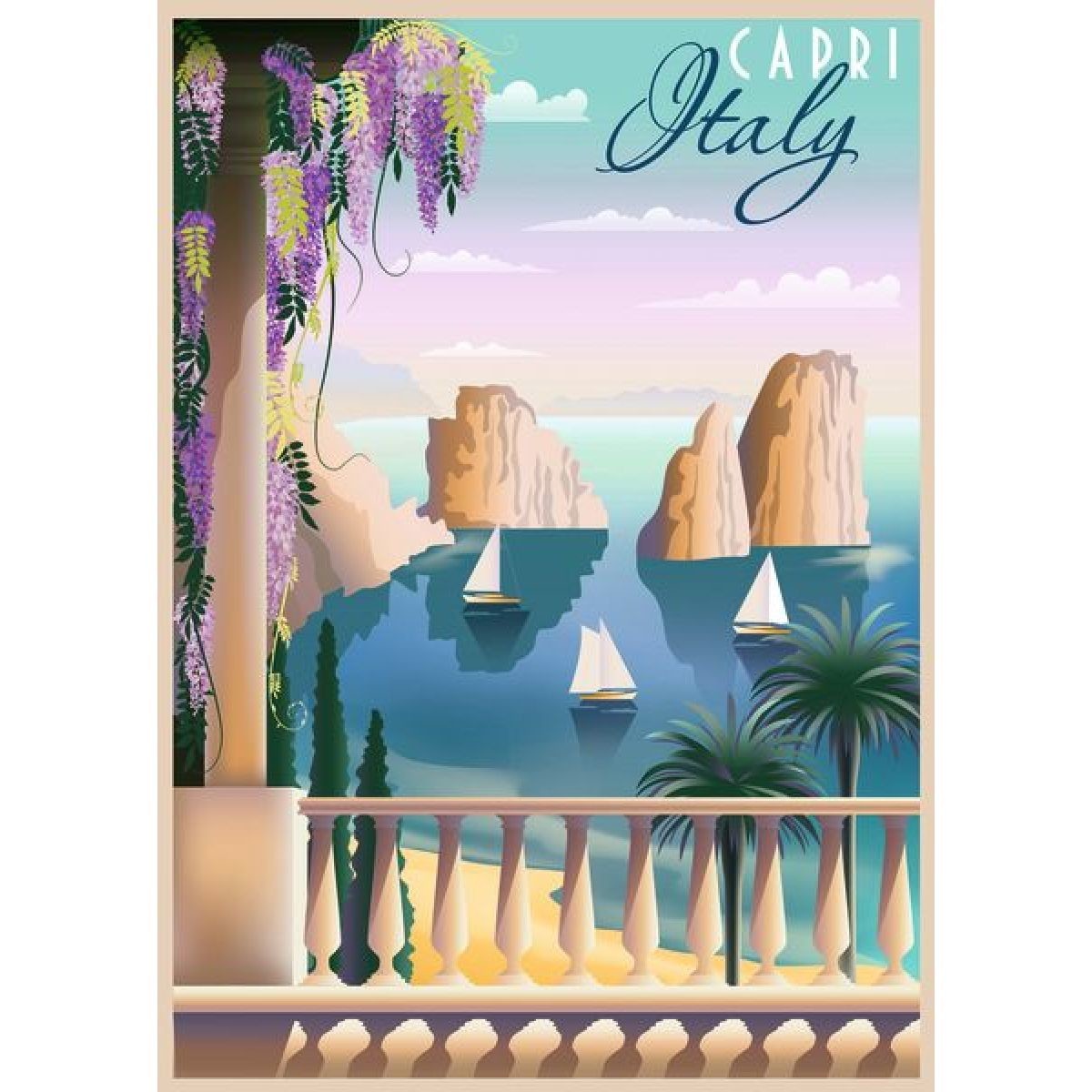 Ravensburger Pohľadnica z Capri 1000 dielikov