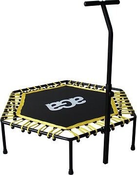 Aga Fitness Trampolína + rukoväť 130 cm žltá