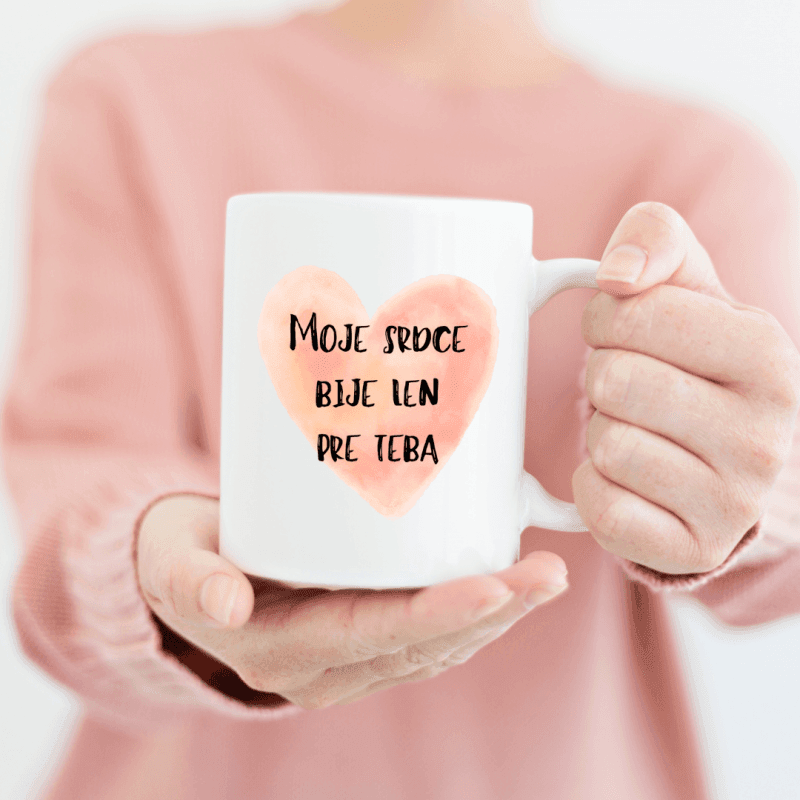 KH1-11 DR Hrnček - Moje srdce bije len pre teba 330ml (SK)