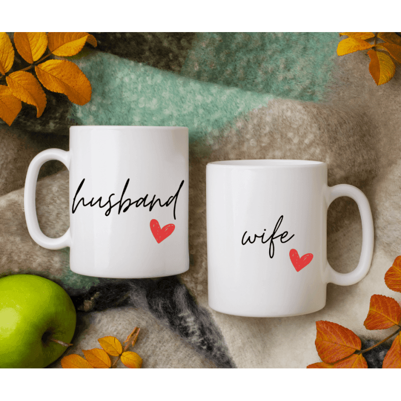KH3-02 DR Párové hrnčeky - Husband & Wife 330ml