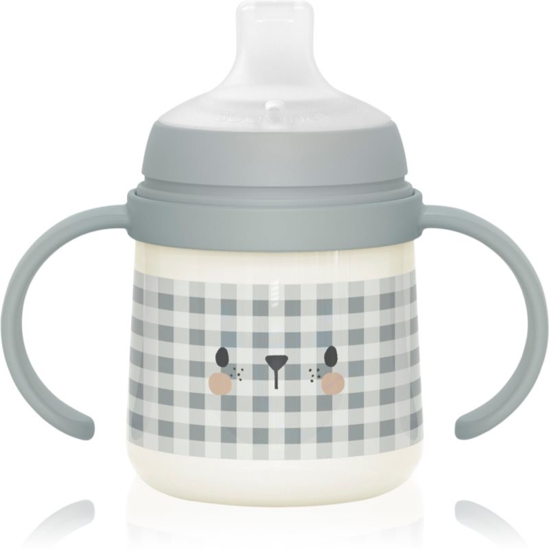 Suavinex Night & Day detská fľaša s držadlami 6 m+ Bear 150 ml