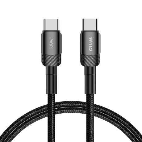 Tech-Protect Ultraboost Evo kábel USB-C / USB-C PD 100W 5A 1m, čierny