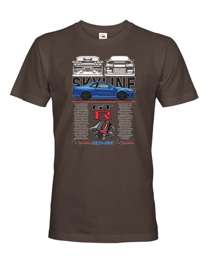Pánské tričko Nissan Skyline GTR - kvalitná tlač a rýchle dodanie