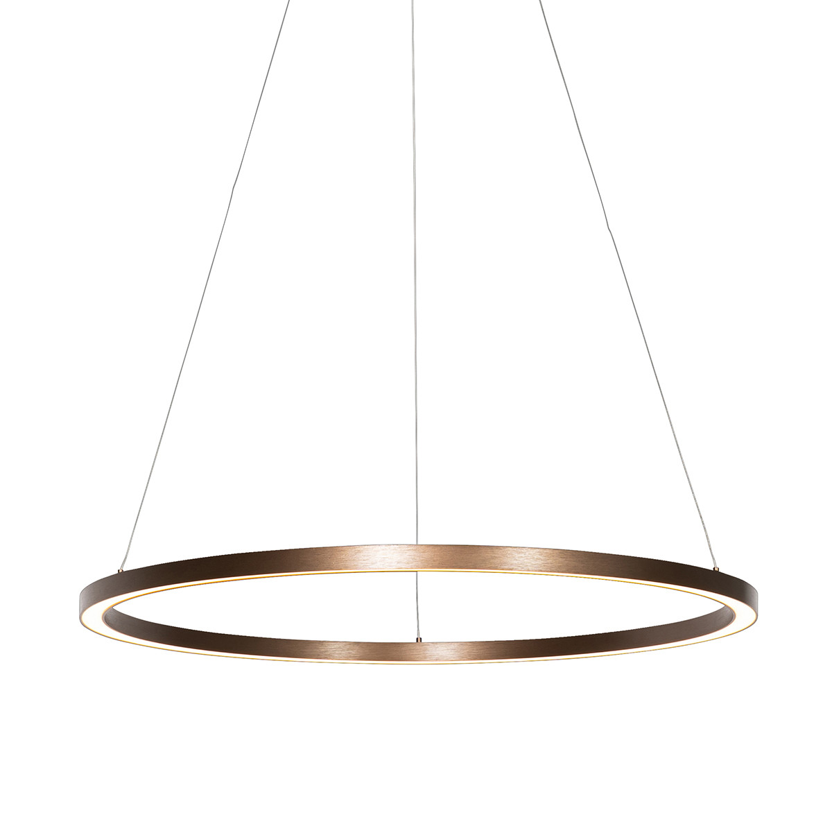Bronzové závesné svietidlo 80 cm vrátane LED 3-stupňovo stmievateľné - Girello
