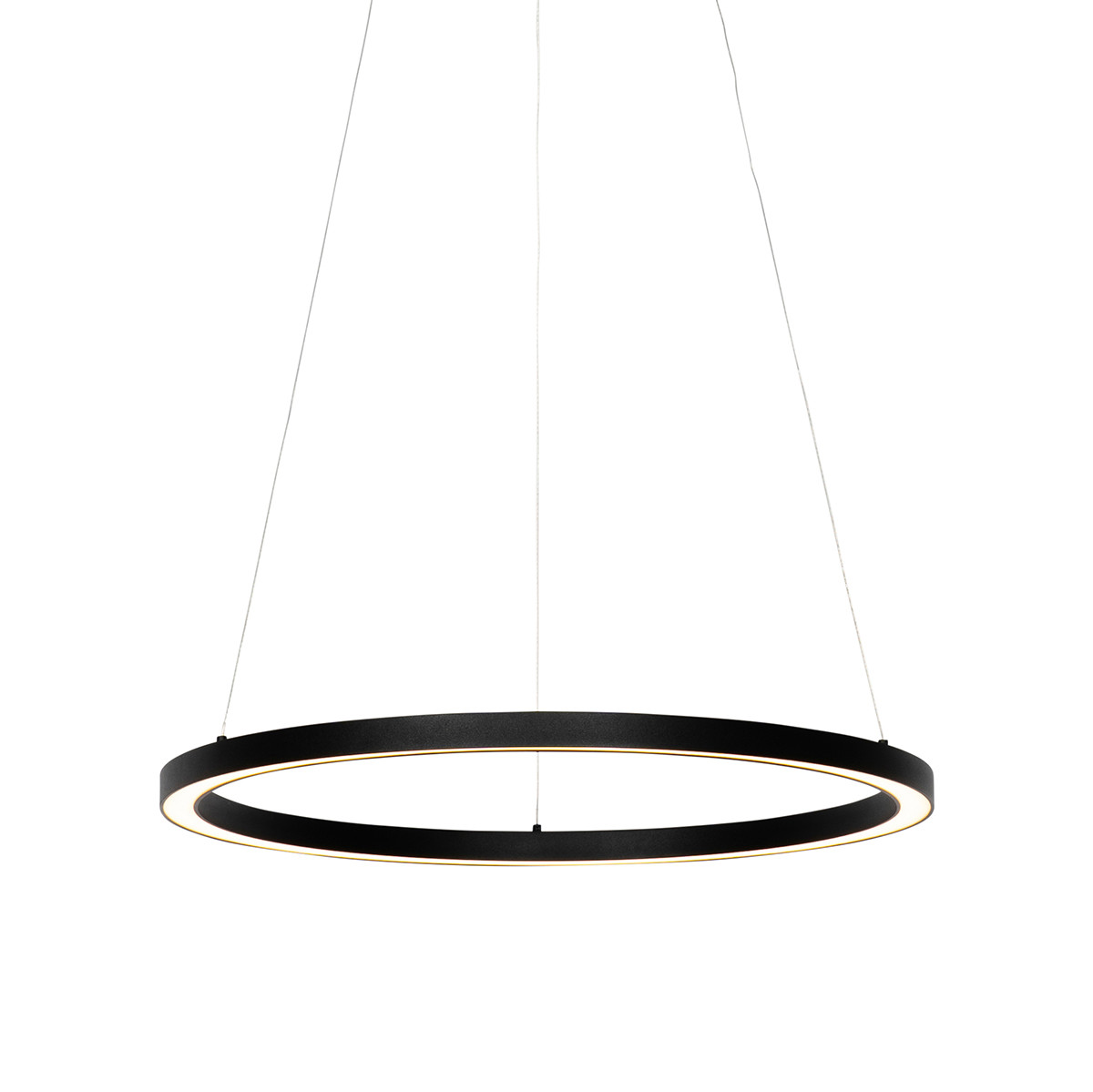 Závesné svietidlo čierne 60 cm vrátane LED 3-stupňovo stmievateľné - Girello