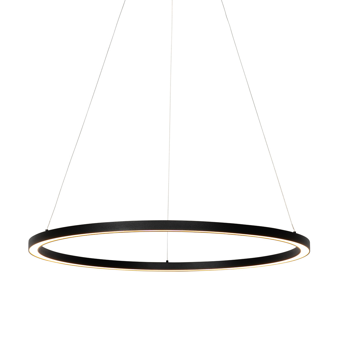 Závesné svietidlo čierne 80 cm vrátane LED 3-stupňovo stmievateľné - Girello