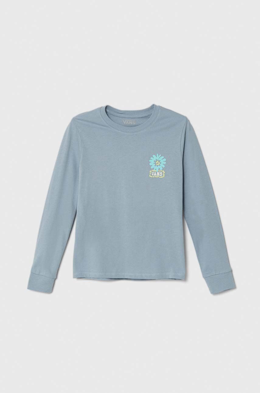 Detská bavlnená košeľa s dlhým rukávom Vans DUAL BLOOM LS BFF