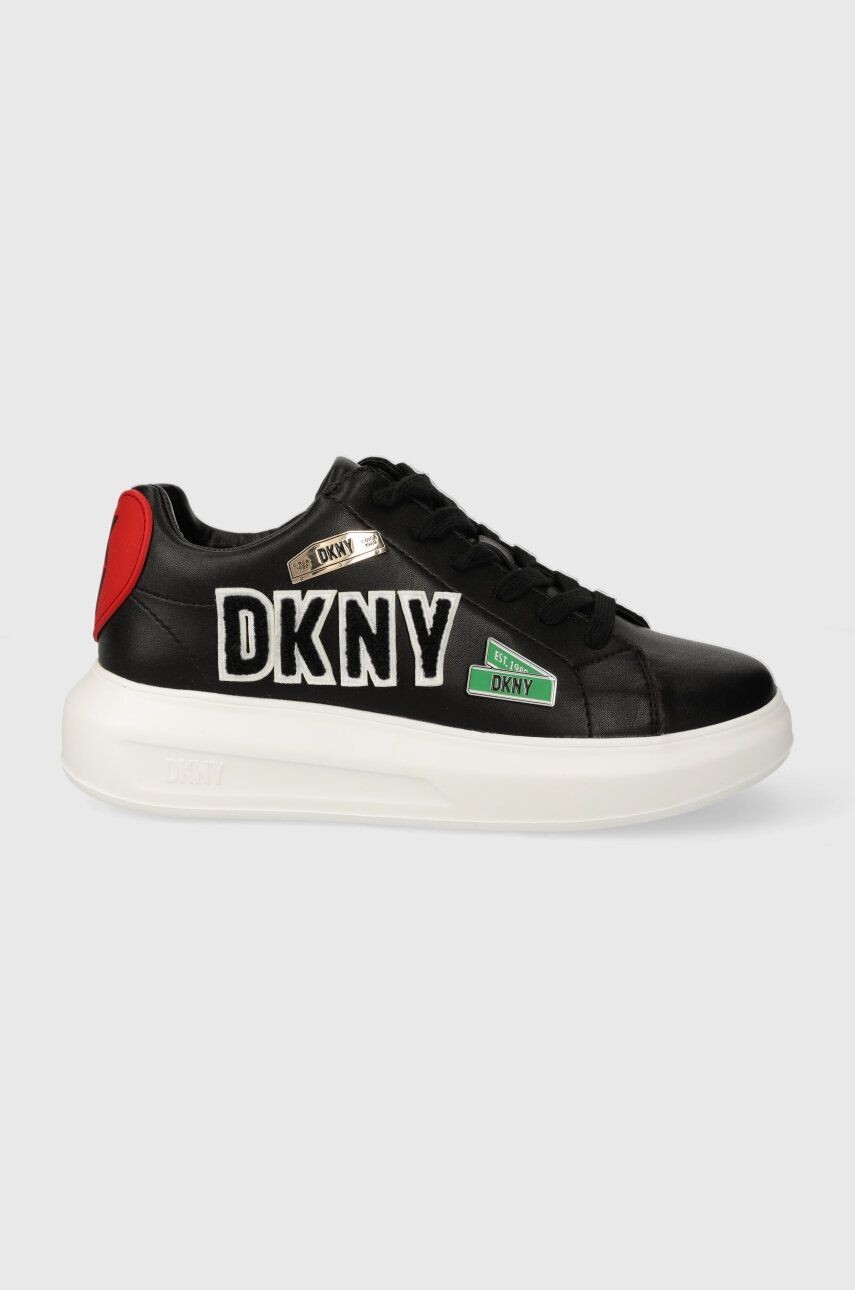 Tenisky Dkny JEWEL CITY SIGNS čierna farba, K1497456