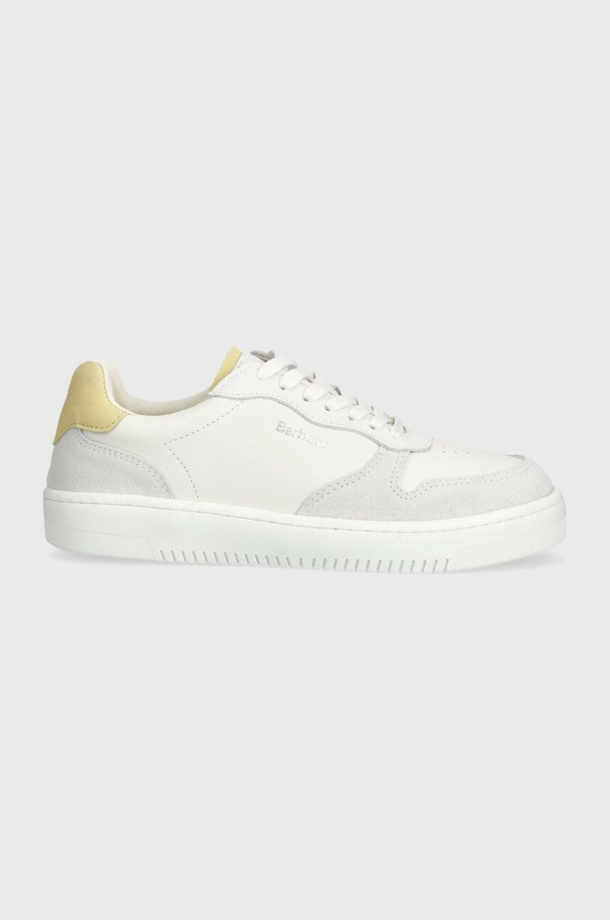Kožené tenisky Barbour Celeste biela farba, LFO0691WH32