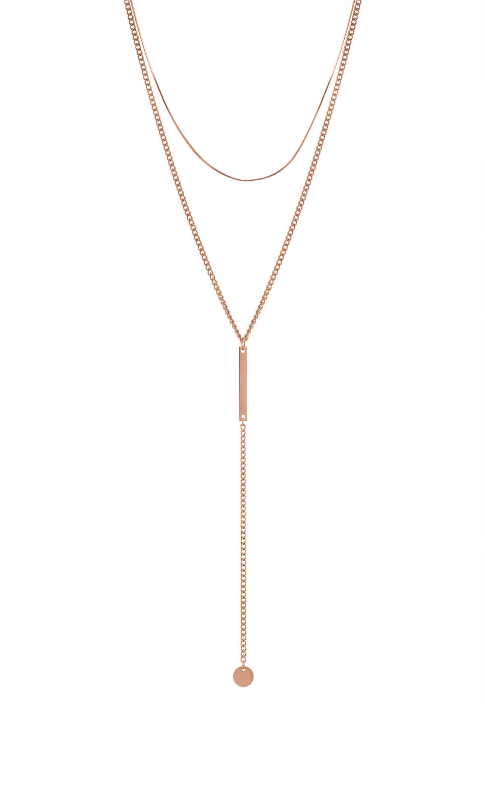 Troli Elegantný bronzový náhrdelník VGX1760RG/RE
