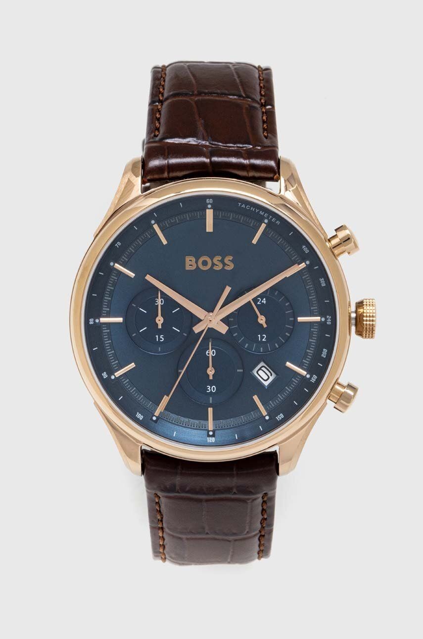 Hodinky BOSS 1514050 pánske, hnedá farba