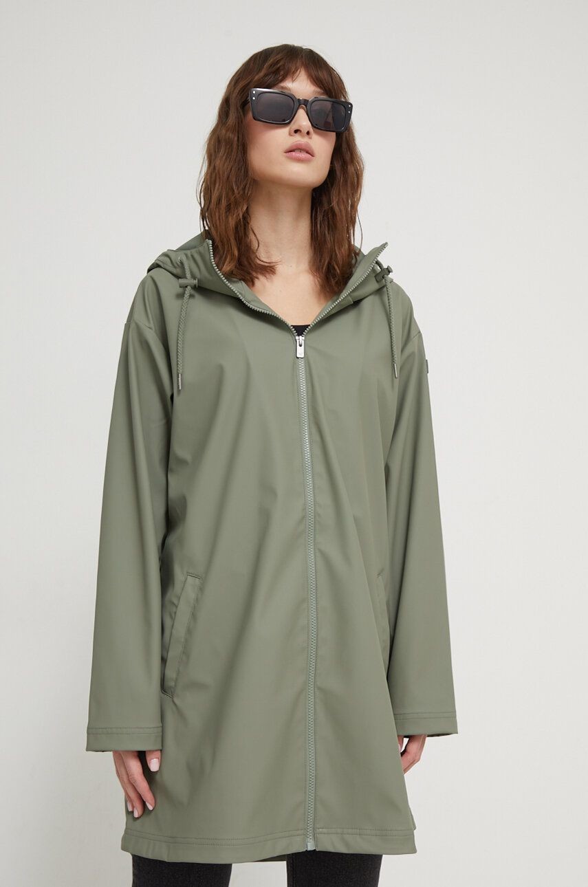 Bunda Roxy dámska, zelená farba, prechodná, oversize