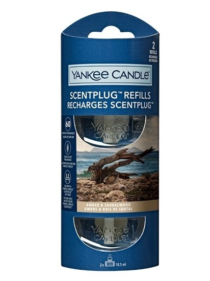 Yankee Candle Náhradná náplň do elektrického difuzéra Amber & Sandalwood 2 x 18,5 ml