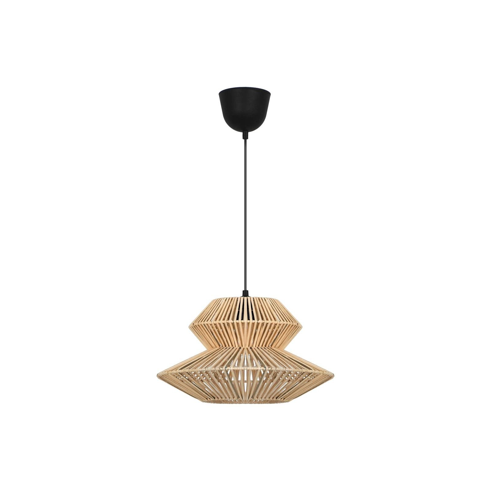 Závesná lampa Bali, ratan