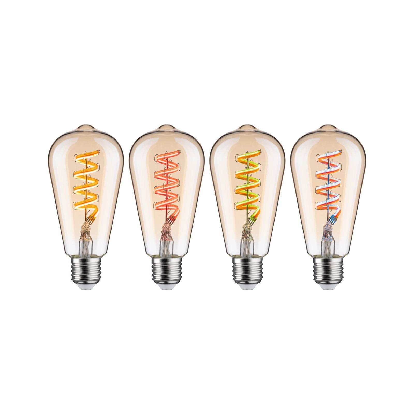 Paulmann LED rustik ZigBee E27 6,3W RGBW dim zlatá