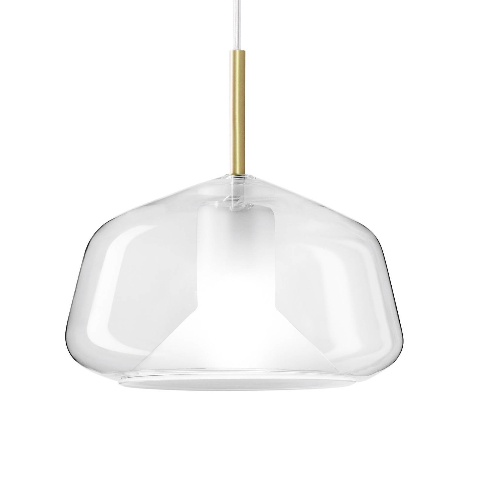 Závesná lampa X-Ray cibuľovitý tvar, číra
