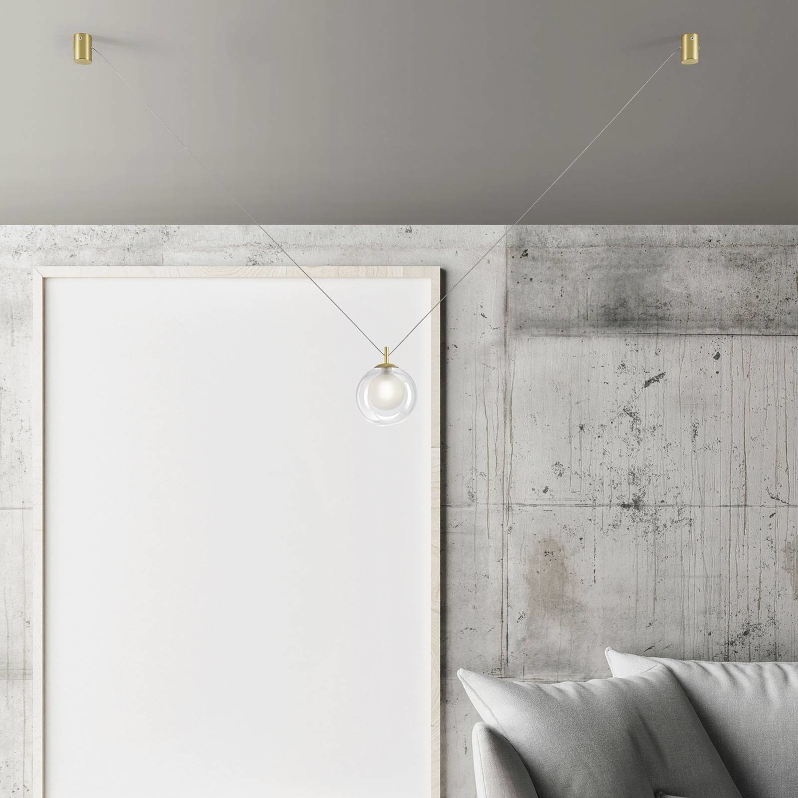 Závesná lampa Aladino s variabilným zavesením 1-pl