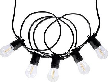 Tesla párty reťaz, 15LED, 9,1 m + 1,5 m, 2 700 K, 4 režimy, solárna