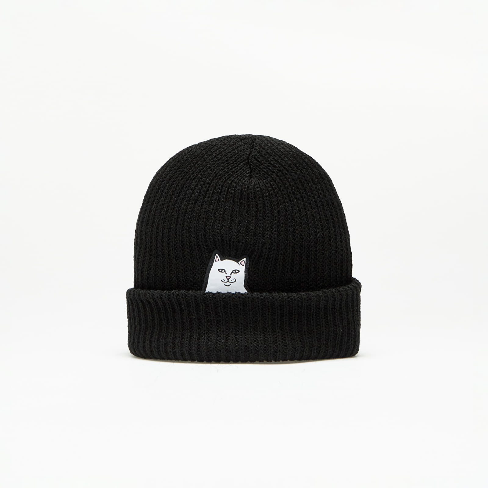 RIPNDIP Lord Nermal Ribbed Beanie Black