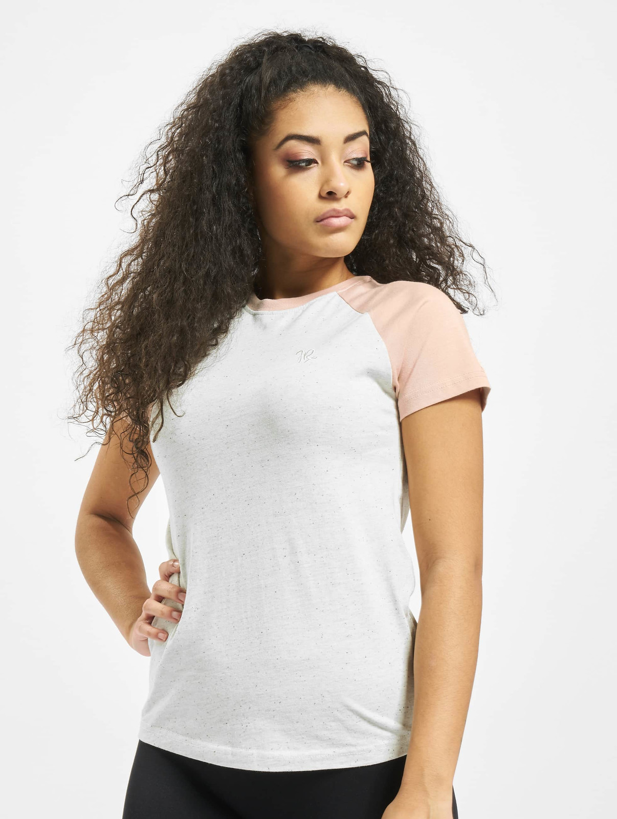 T-shirt Aljezur offwhite/pink