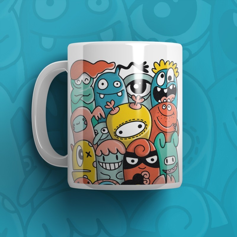 KH4-02 DR Hrnček - Crazy monsters 330ml