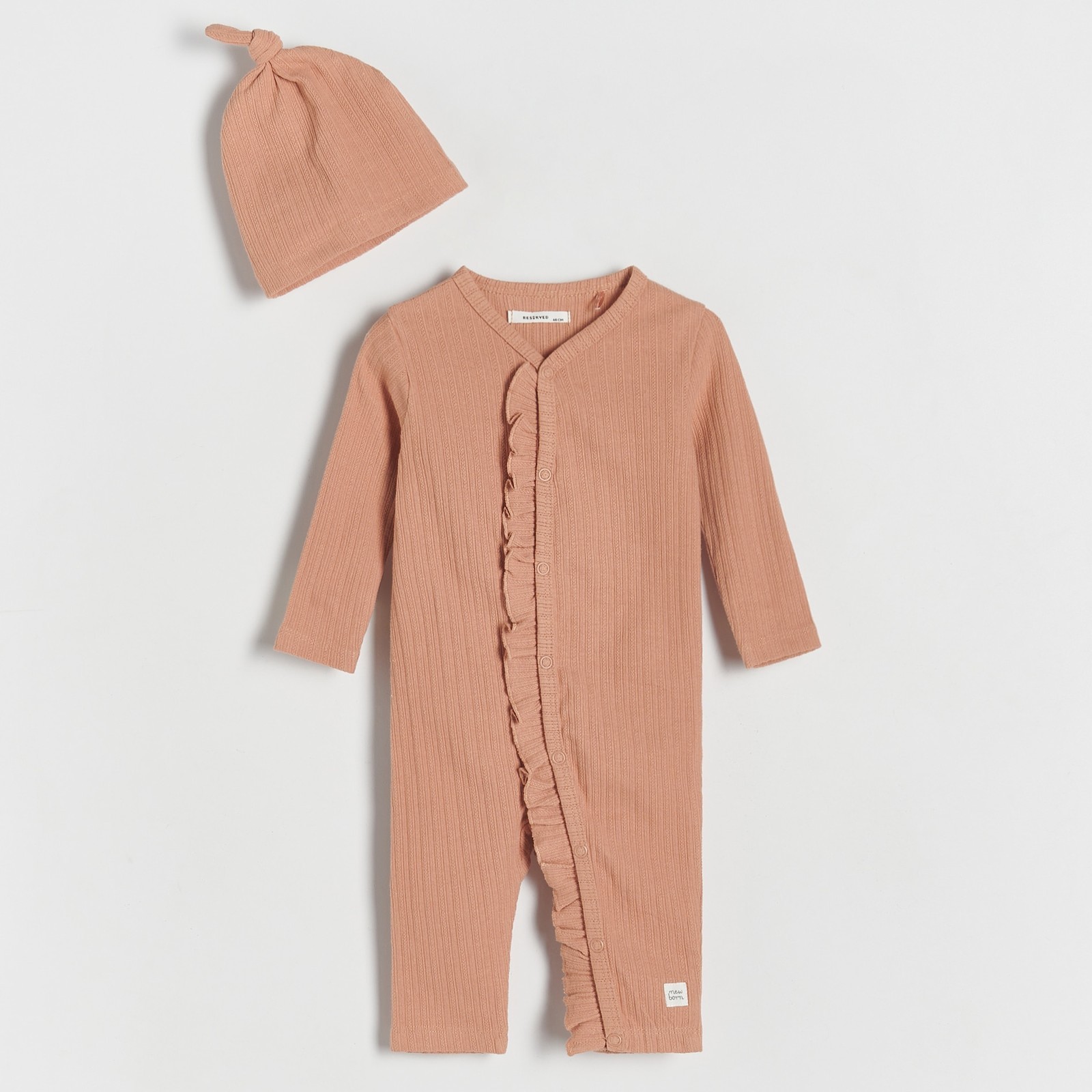 Reserved - Babies` jumpsuit & cap - Šedá