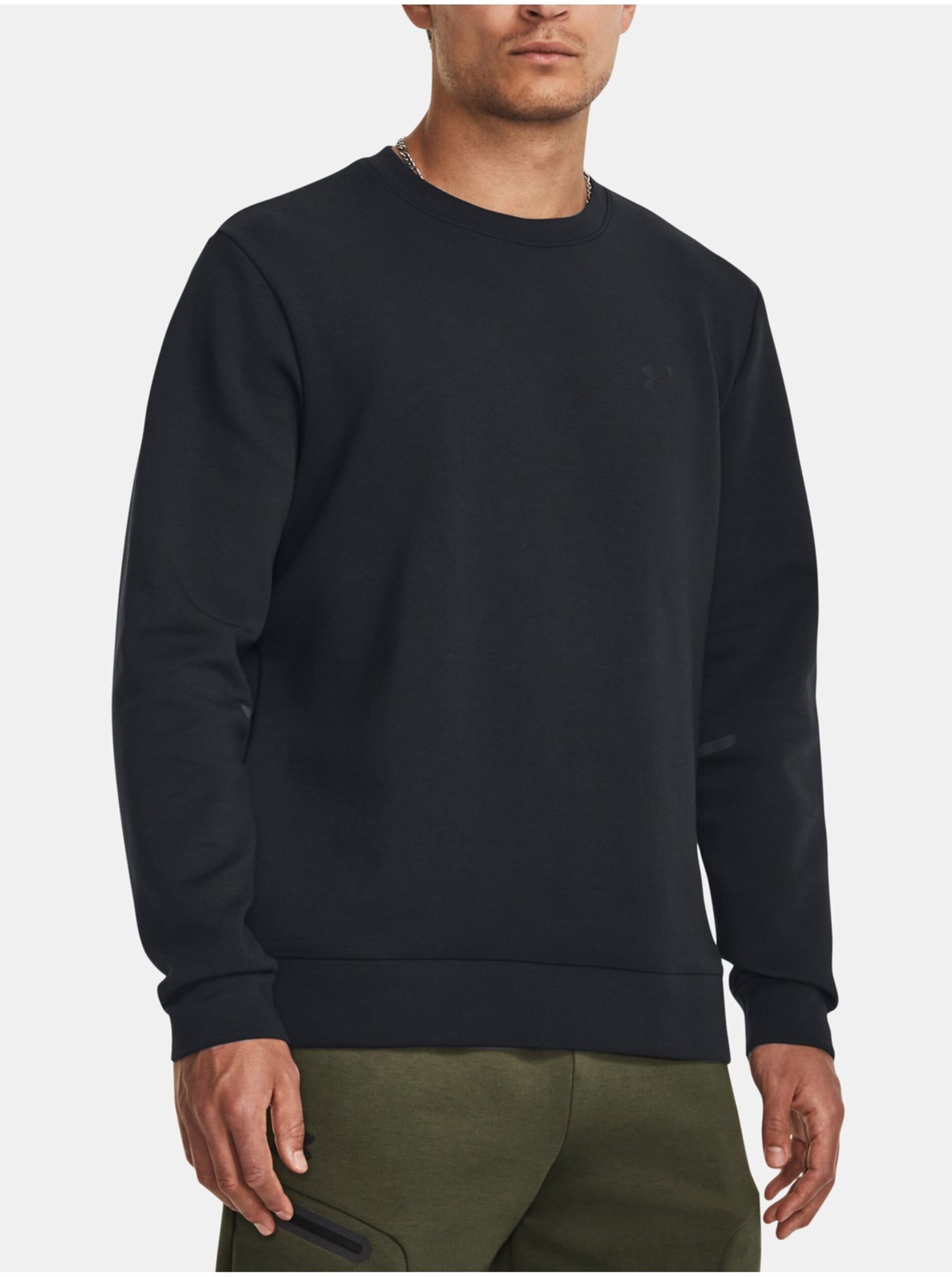 Čierna športová mikina Under Armour UA Unstoppable Flc Crew
