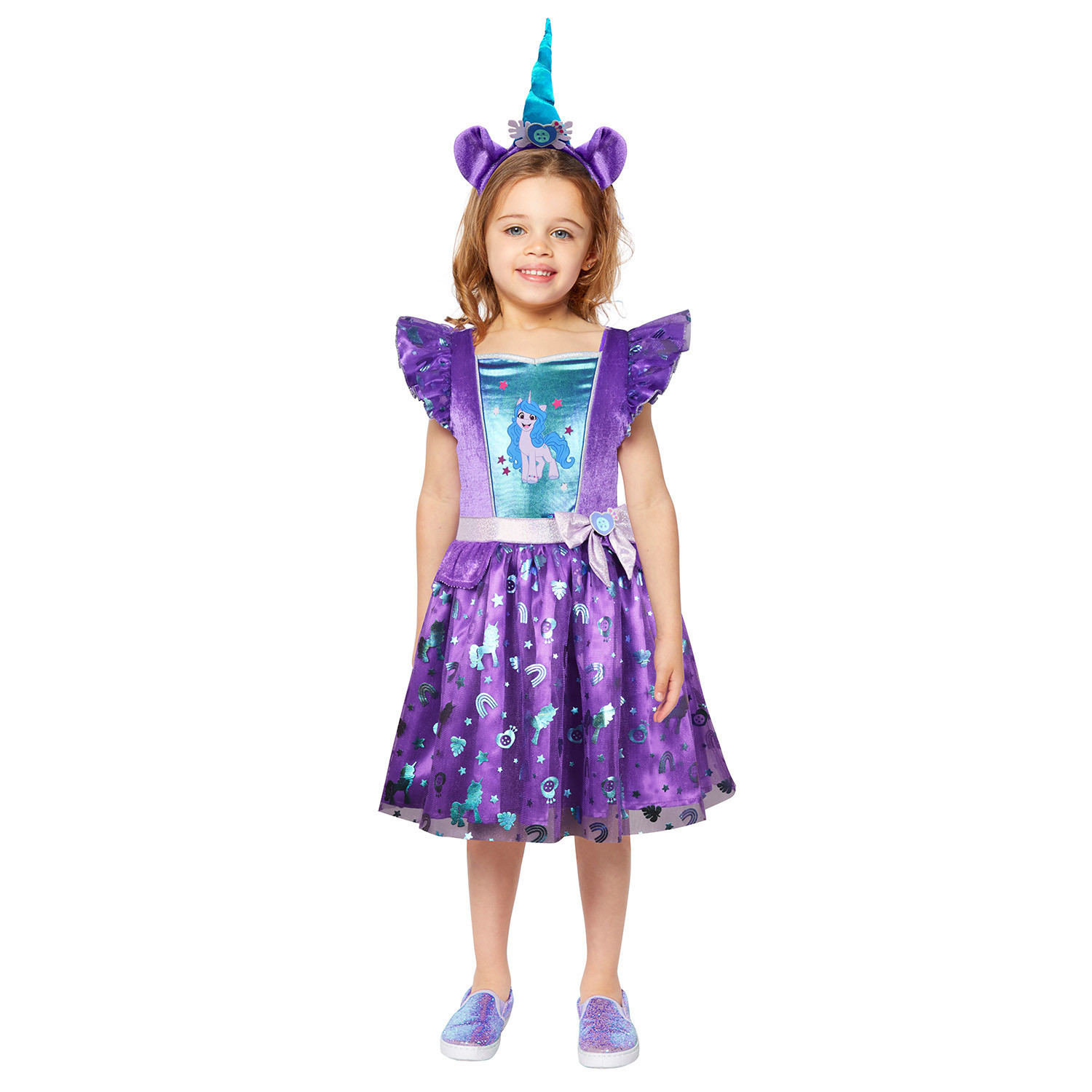 Amscan detský kostým My Little Pony Izzy Moonbow Veľkosť: 4-6
