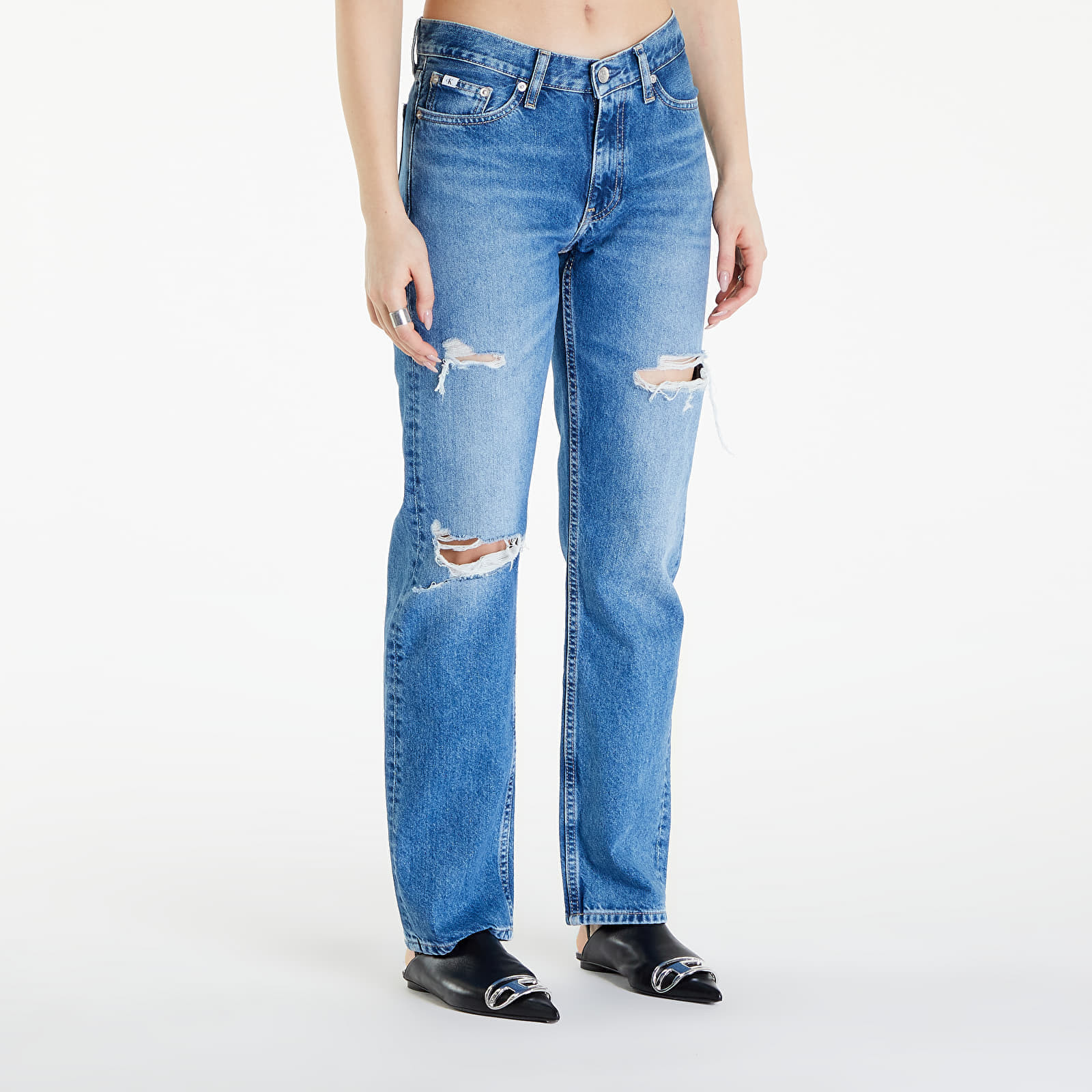 Calvin Klein Jeans Low Rise Straight Jeans Denim Medium