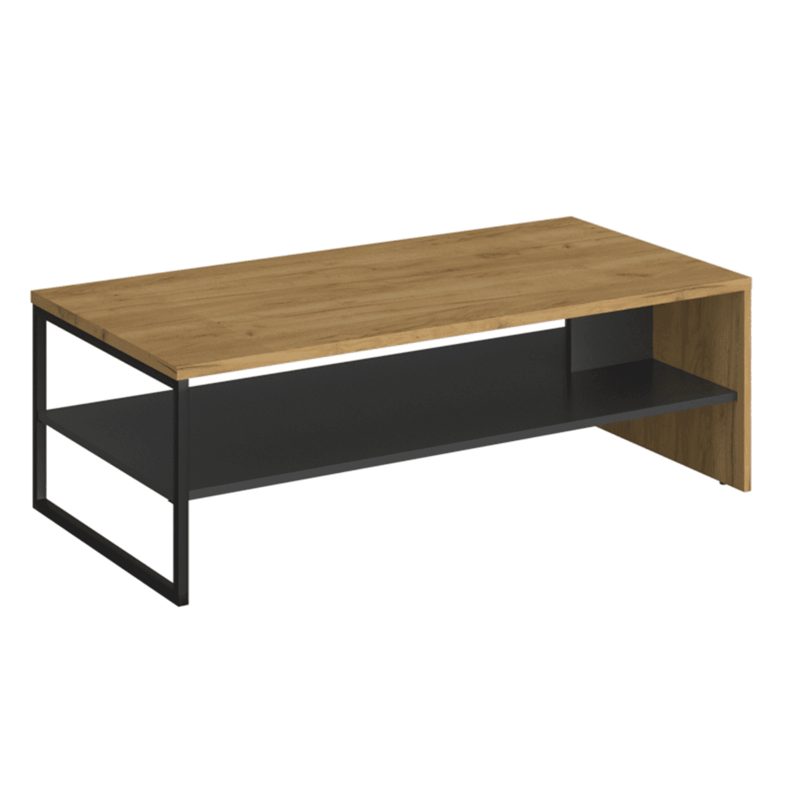 Konferenčný stolík 120, dub craf zlatý/antracit, SANTANA