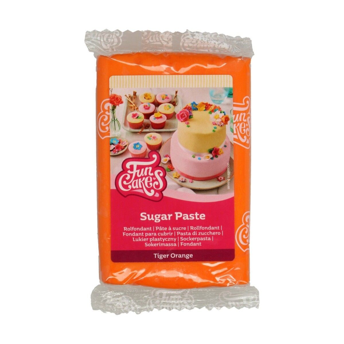 Funcakes Oranžová poťahovacia hmota Tiger Orange 250 g