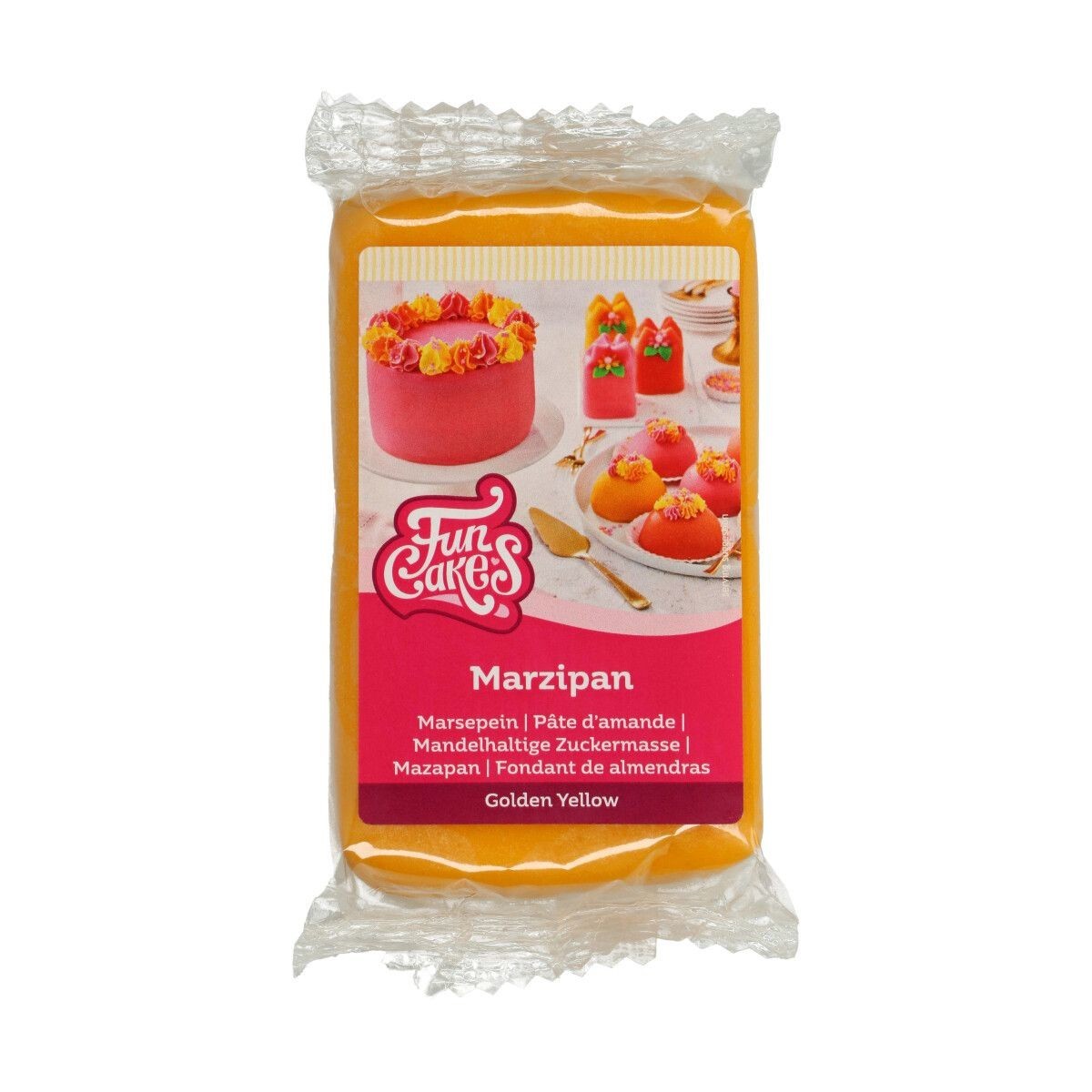 Funcakes Marcipán žltý Golden Yellow 250 g