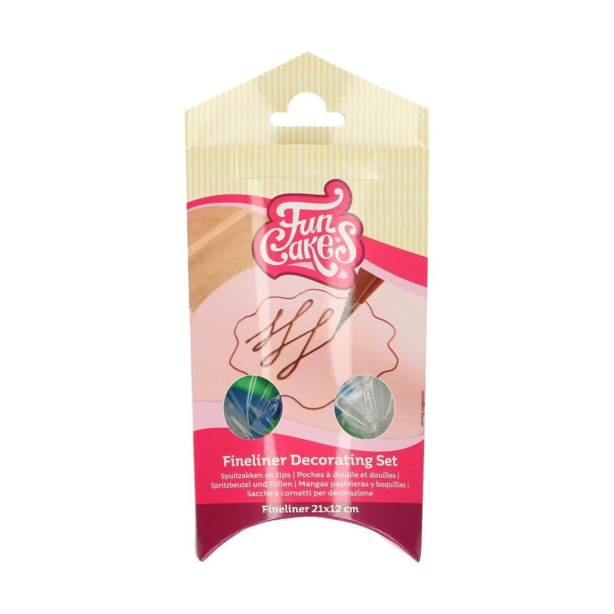 Funcakes Sáčok na krém/polevu so špičkami 21 cm 10 ks