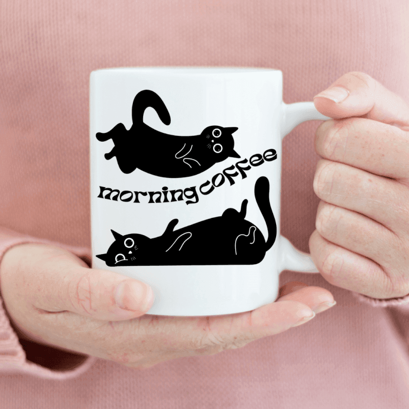 KH5-03 DR Hrnček - Cat coffee morning 330ml